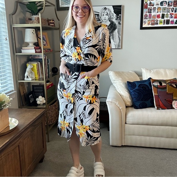 Vintage 80’s Byer Too! Floral Dress - Picture 1 of 10